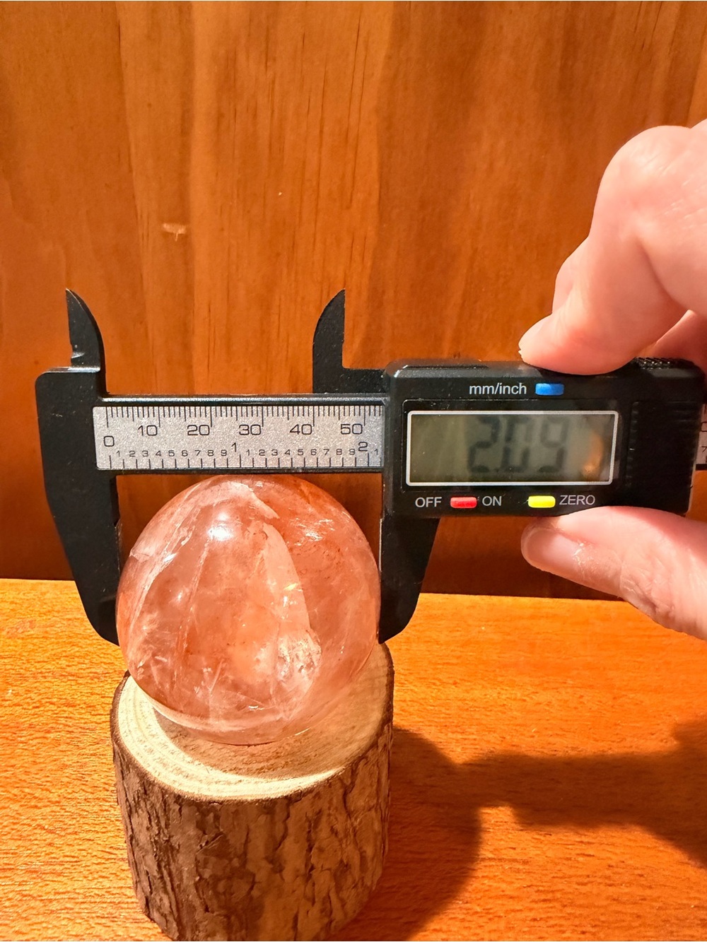 Fire Quartz Sphere - Picture 3 of 3
